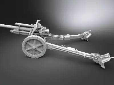 105mm leFH 18 Scale model  3D print model