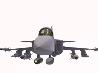 F 39C GRIPEN  Low-poly 3D model