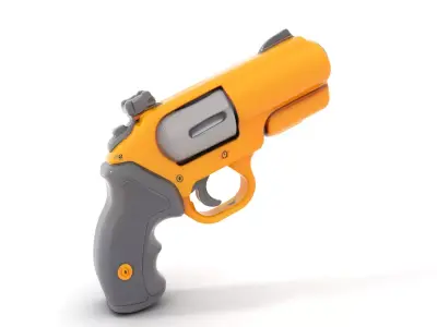 Vibrant Revolver model pack Low-poly 3D model