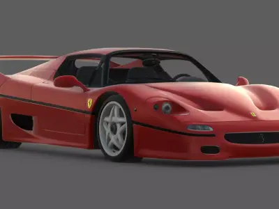1995 Ferrari F50 3D Model  Formula 1 for the Road 3D model