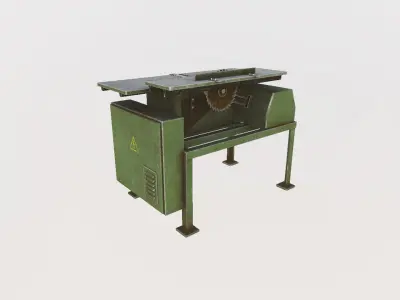 Woodworking machine bds 4 Low-poly 3D model