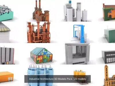 Industrial Architecture 3D Models Pack