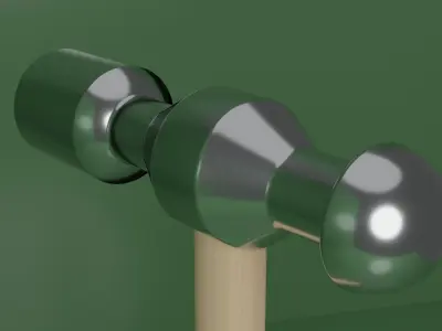 Realistic Hammer Low Poly Prop Free low-poly 3D model