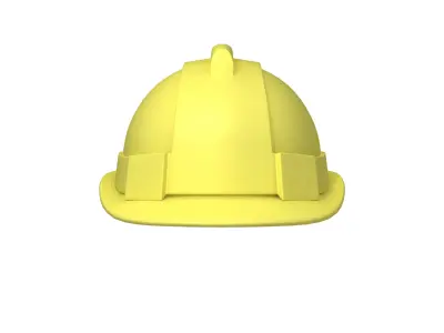 Safety Helmet Cartoon 3D model