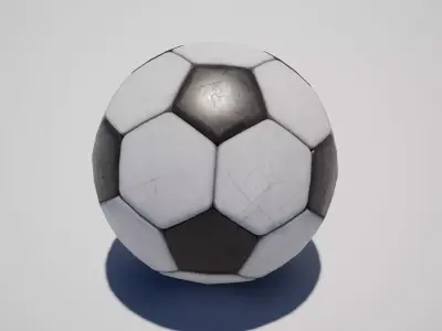 Football Low-poly 3D model shop