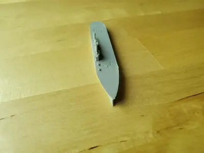 British Aircraft Carrier Hermes 3D print model
