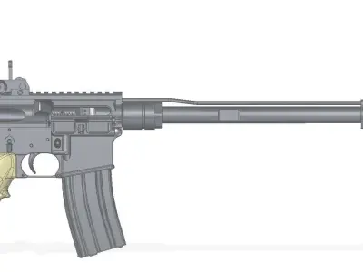 Armalite AR-15 3D model