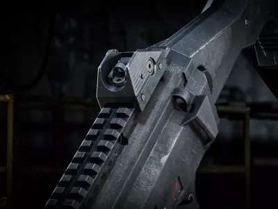 TS Swordfish SMG Low-poly 3D model