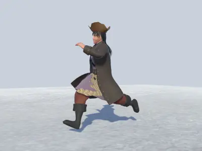 Pirate 5 Avatar Rigged  Low-poly 3D model