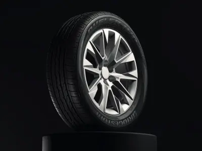 Bridgestone Dueller HP Sport Detailed 3D Model 3D model