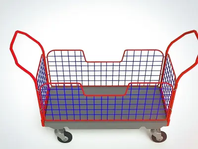 Transport trolley 3D model purchase