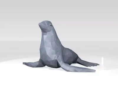 Seal Low Poligonal 3D model