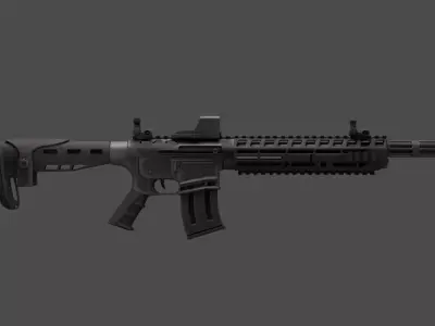 AR-12 Style Tactical Shotgun 3D Model 3D model