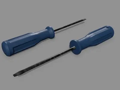 screwdriver Low-poly 3D model 39