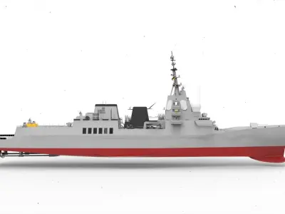 Alvaro de Bazan Class fregate 3D model