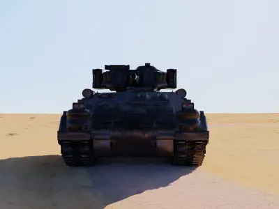 Sci-Fi Battle Tank High-Detail Game-Ready 3D Model 3D model