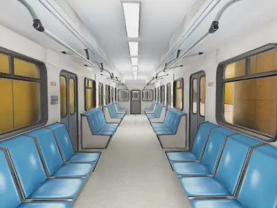 Subway Station 05 Low-poly 3D model