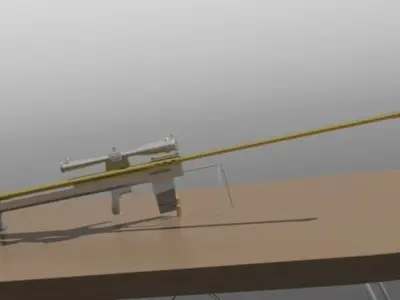 sniper 50bmg Low-poly 3D model