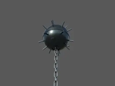 Naval Mine Low-poly 3D model Low-poly 3D model