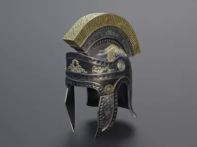 Roman helmet Low-poly 3D model purchase