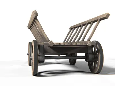 Dray 01 PBR Low-poly 3D model