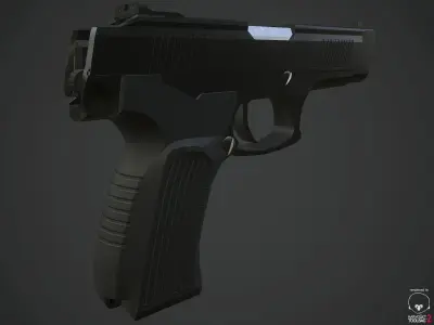 MP-443 Grach Low-poly 3D model
