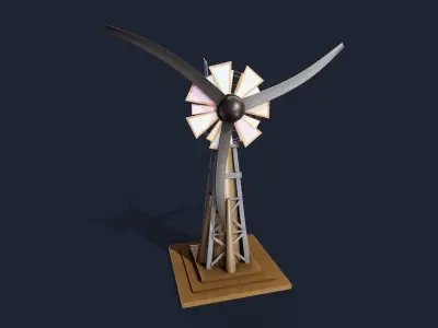 Wind mill 3D model