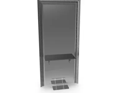 Barber working place B 3D model