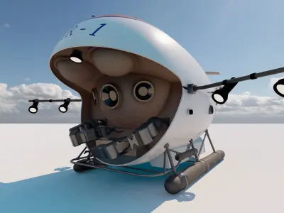 Mir-1 Submarine 3D model