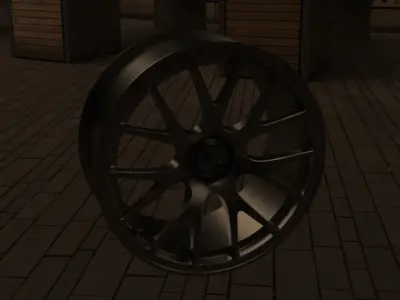 WHEEL PACKAGE Low-poly 3D model