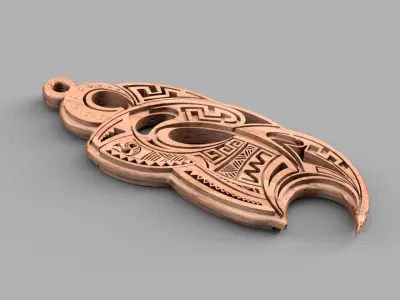 HM TATTOO Keychain 001 3D Printing Model 3D print model