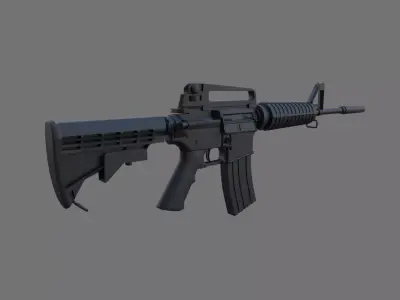 Colt-M4 Free low-poly 3D model