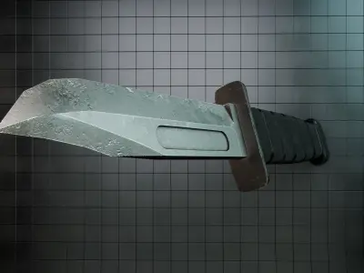 Knife LowPoly  Low-poly 3D model