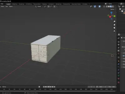 Container box Free low-poly 3D model