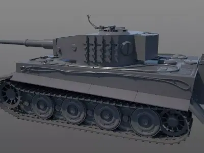 Tank tiger I 3D model