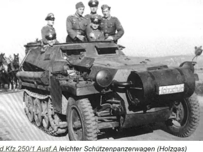 WW2 SDKFZ 251 Holz Gas Convertion 3D print model