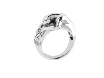 Panther Ring 3D print model