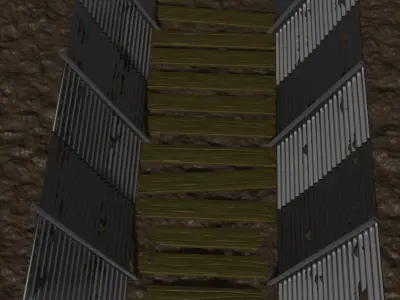 Trench section 3D model