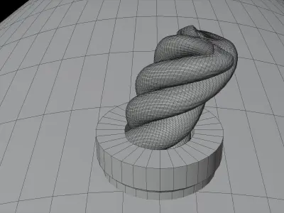 low poly cannon on wooden wheel Low-poly 3D model
