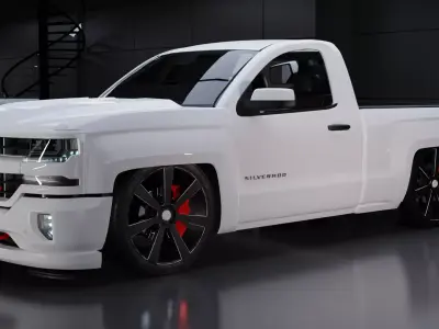 Chevrolet Silverado Z71 Single Cab Modified 3D model