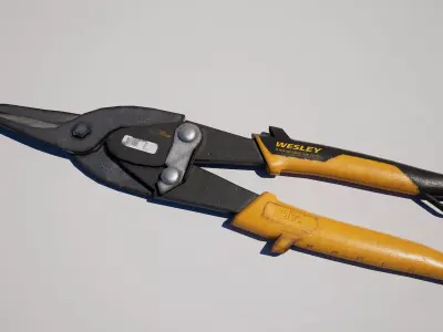  Aviation Snips Garden Shear Low-poly 3D model