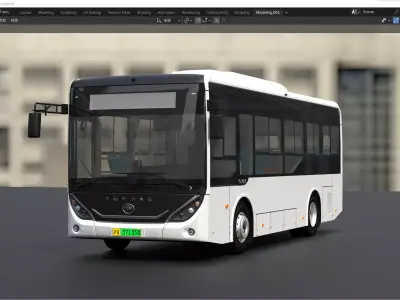 YUTONG E8i bus 3D model