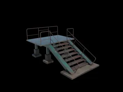 Stairs Set 3D model