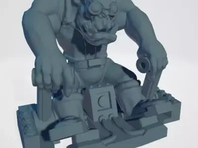 Upgrade kit with ork buddies for the Fastfood-Buggie 3D model