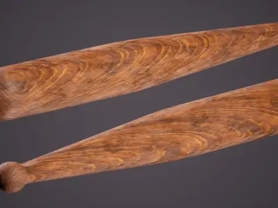 Baseball bat Low-poly 3D model