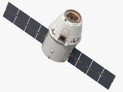 ISS Module Dragon 3D model