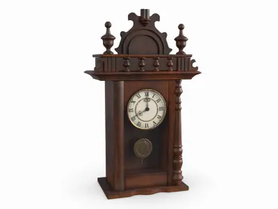Antique Pendulum Wall Clock 3D model
