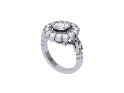 Wedding Ring  3D print model 466
