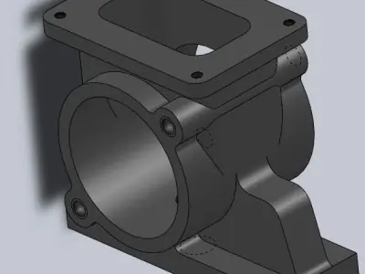 Cast Iron Block Free 3D model