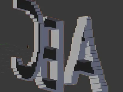 playdough cut out of the ABCs part one Free 3D model